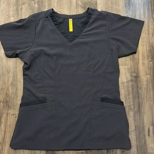 WonderWink Aero Gray Scrub Top